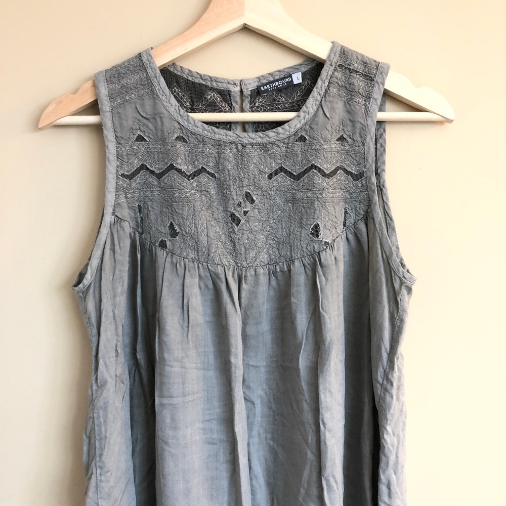Embroidered Tank Top